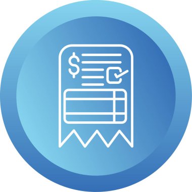 fatura simgesi vektör illüstrasyonu