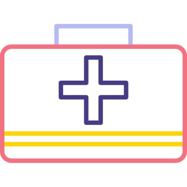 İlk yardım çantası vektör çizim 