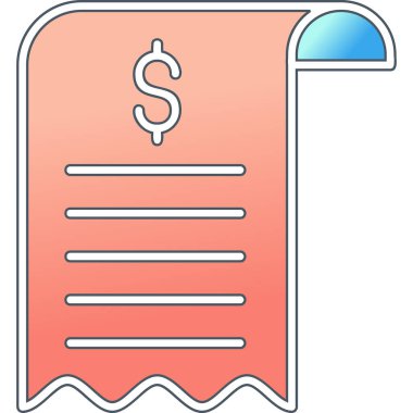 Bill simgesi, vektör illüstrasyonu basit tasarım