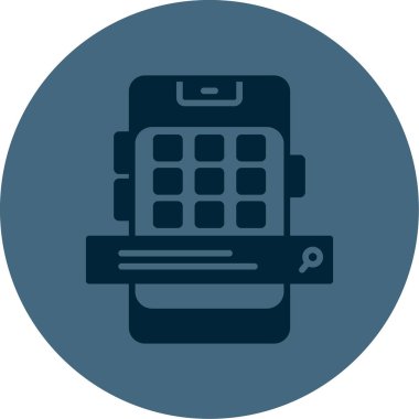 pos uçbirimi ve arama çubuğu vektör simgesi 