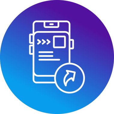 İleri simgesinin vektör illüstrasyonu  