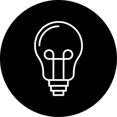 Ampul. Web simgesi basit illüstrasyon 