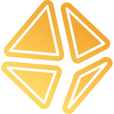 soyut sekizgen şekil ağ simgesi