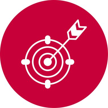 goal icon, vector illustration simple design