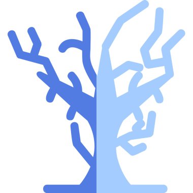 Kuru Ağaç ikonu, vektör illüstrasyonu