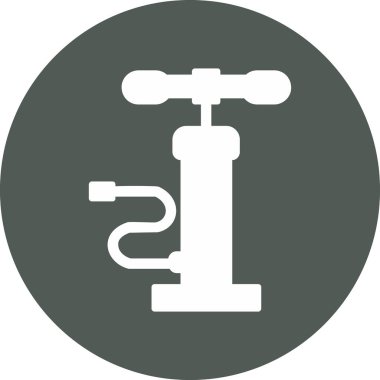 Hava pompası. Web simgesi basit illüstrasyon         