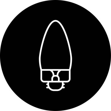 mum ışığı ikonu, vektör illüstrasyonu 