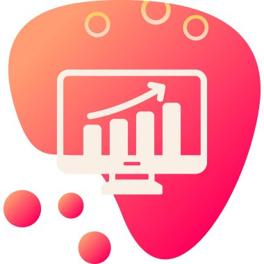 Veri analizi. Web simgesi basit illüstrasyon                  