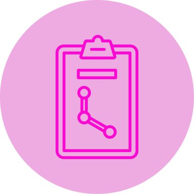 Analiz web simgesi, vektör illüstrasyonu