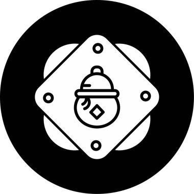 Calabash meyve simgesi, vektör illüstrasyonu basit tasarım