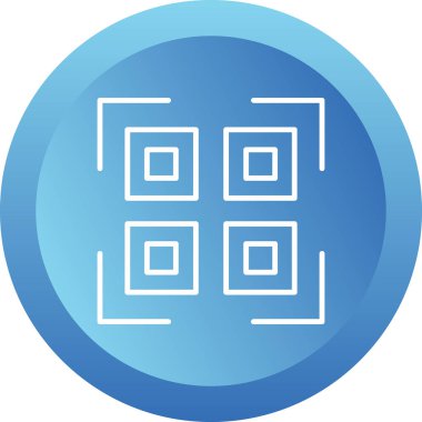 Barkod. Web simgesi basit illüstrasyon         