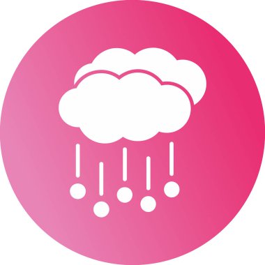 Hava durumu ikonu. Web için Hail vektör simgesinin basit illüstrasyonu          