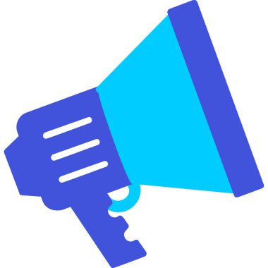 megafon web simgesi, vektör çizim 