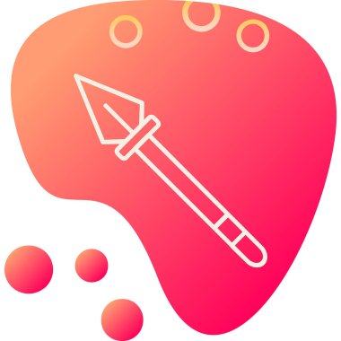 Mızrak simgesi vektör illüstrasyonu