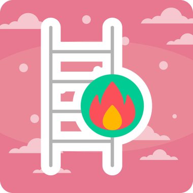 Merdiven simgesi çizimini ateşle                   