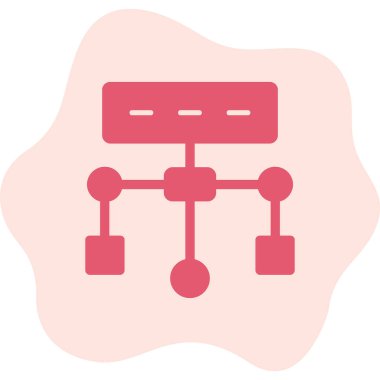 Algoritma. Web simgesi basit tasarım          