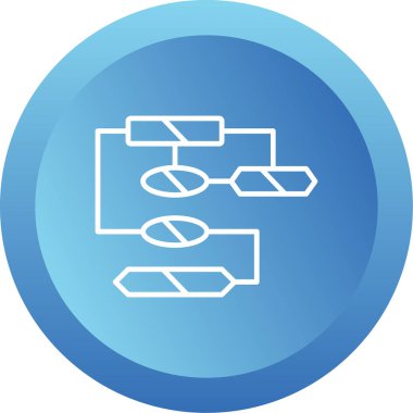 Şema web simgesi vektör illüstrasyonu 