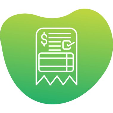 fatura simgesi vektör illüstrasyonu