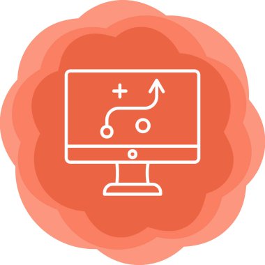 Strateji Simgesi Vektör illüstrasyonu 