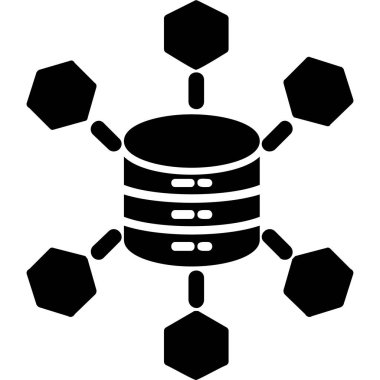 Büyük Veri vektör simgesi, basit illüstrasyon                  
