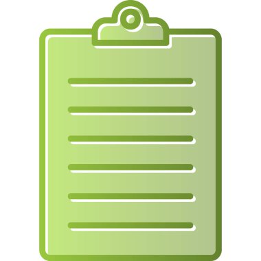 Onay listesi düz simgesi 