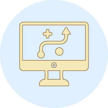 Strateji Simgesi Vektör illüstrasyonu 