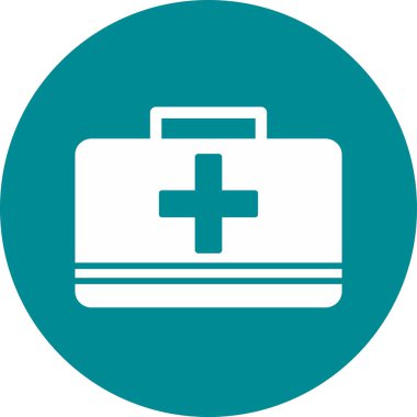 İlk yardım çantası vektör çizim 