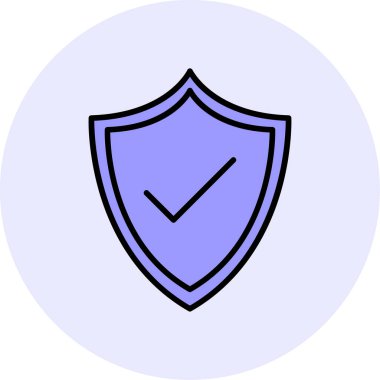 kalkan simgesi web basit illüstrasyon