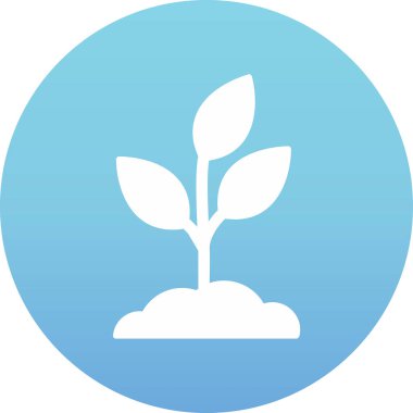 Bitki. Web simgesi basit illüstrasyon 