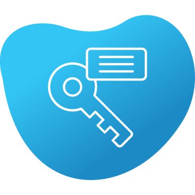 Anahtar kelime web simgesi. vektör illüstrasyonu