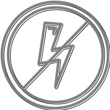 Anti Statik Ağ ikonu vektör illüstrasyonu