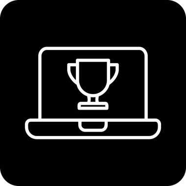 dizüstü bilgisayar simgesi, vektör illüstrasyonu basit tasarım