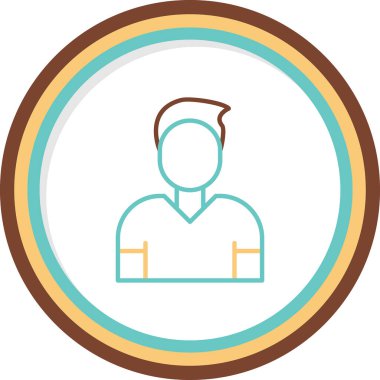 çalışan simgesi, vektör illüstrasyonu basit tasarım