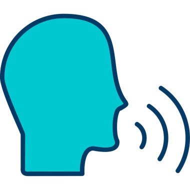 Konuşan Web simgesi vektör illüstrasyonu