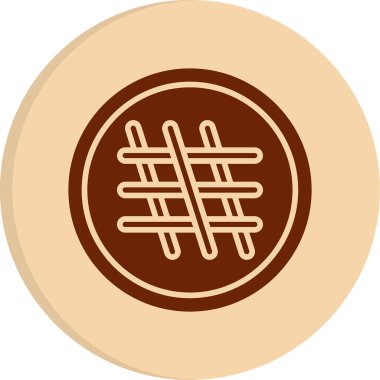 Tekstil web simgesi vektör illüstrasyonu