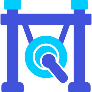 gong simgesi web basit illüstrasyon