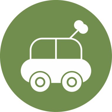 Araba oyuncağı. Web simgesi basit illüstrasyon