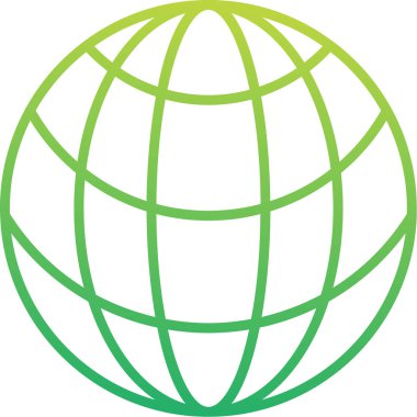 Küre. Web simgesi basit illüstrasyon 