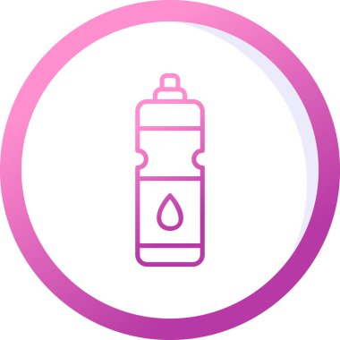 Su şişesi. Web simgesi basit illüstrasyon