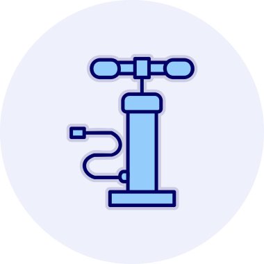 Hava pompası. Web simgesi basit illüstrasyon         