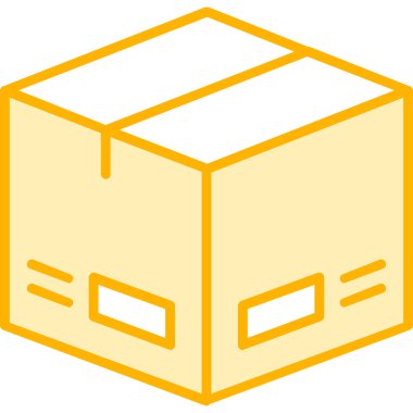 Paket, dağıtım simgesi vektör illüstrasyonu 