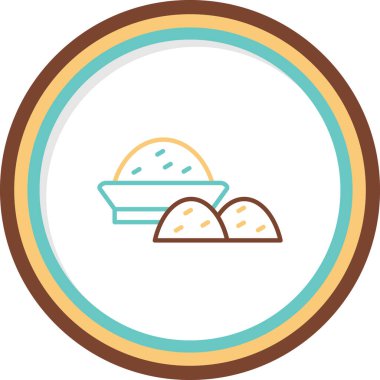 Tuz. Web simgesi basit illüstrasyon