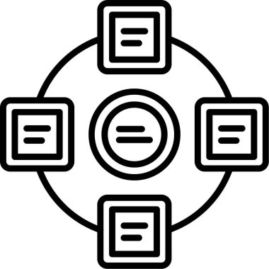 veri merkezi vektör simgesi