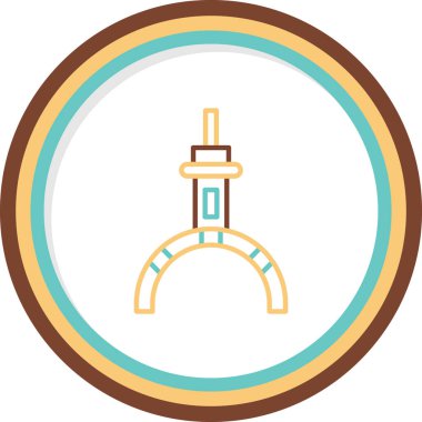 Pençe simgesi, basit vektör illüstrasyonu 