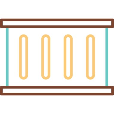 kabuk ağ simgesi vektör illüstrasyonu