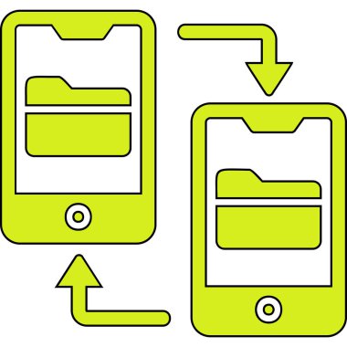 vector illustration of File Transfer modern icon            