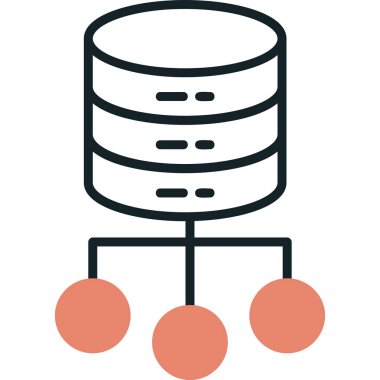 ağ web simgesi, vektör çizim 