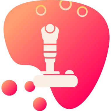 Modern joystick simgesinin vektör çizimi                             
