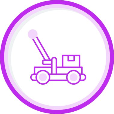 Modern tramvay simgesinin vektör çizimi             