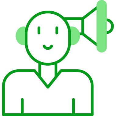 Topluluk Yöneticisi Web simgesi vektör illüstrasyonu